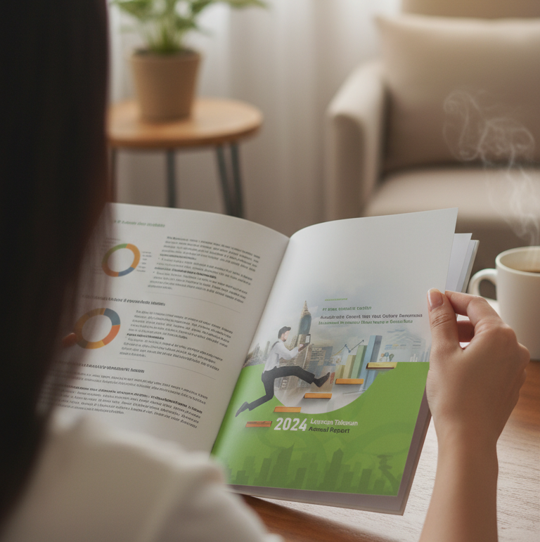 Desain dan Layout Annual Report, Sesuai Standart OJK