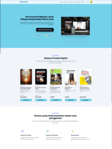 desain website toko onlien ebook digital