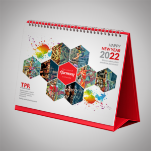 Pembuatan Desain Kalender meja 2022