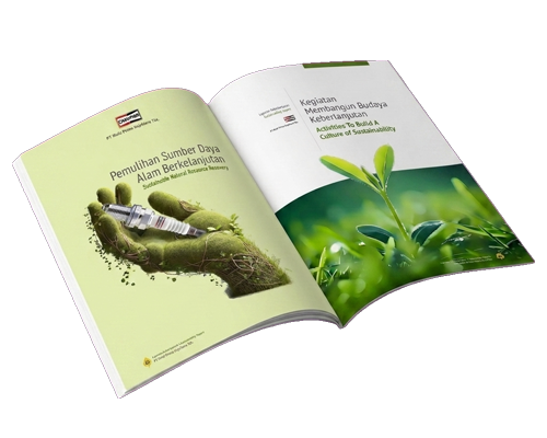 desain dan layout sustainability report