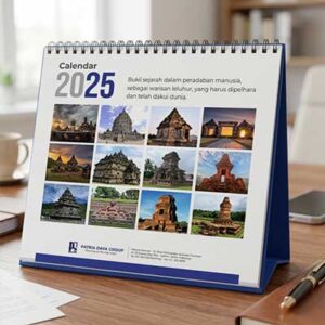 desain kalender meja dan kalender dinding